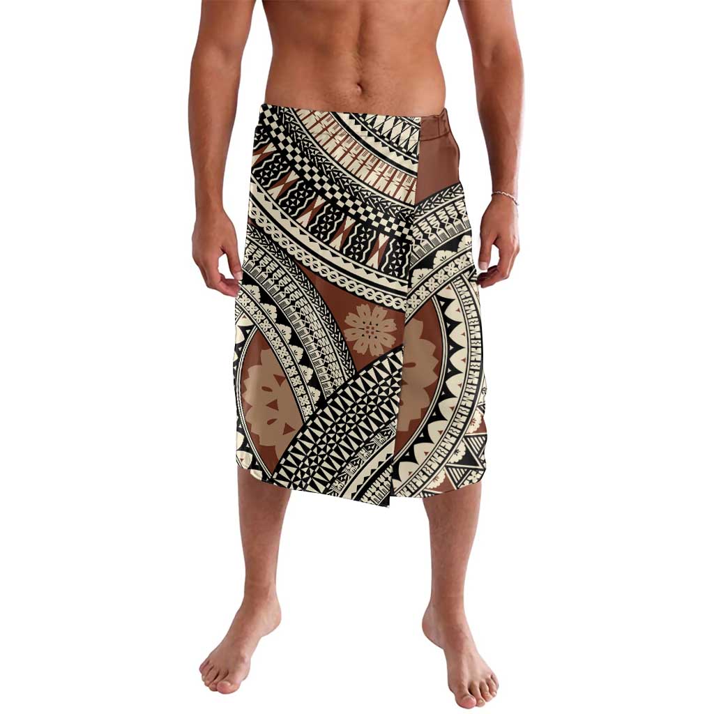 Bula Fiji Classic Masi Tapa Lavalava Vintage Brown LT7 Brown - Polynesian Pride