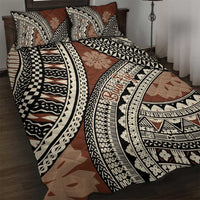 Bula Fiji Classic Masi Tapa Quilt Bed Set Vintage Brown LT7 Brown - Polynesian Pride
