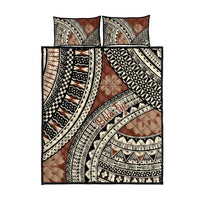 Bula Fiji Classic Masi Tapa Quilt Bed Set Vintage Brown LT7 - Polynesian Pride