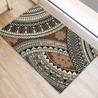 Bula Fiji Classic Masi Tapa Rubber Doormat Vintage Brown LT7 - Polynesian Pride
