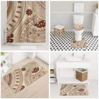 Bula Fiji Classic Masi Tapa Bathroom Set Vintage Beige LT7 - Polynesian Pride