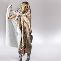 Bula Fiji Classic Masi Tapa Hooded Blanket Vintage Beige LT7 - Polynesian Pride