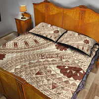 Bula Fiji Classic Masi Tapa Quilt Bed Set Vintage Beige LT7 - Polynesian Pride