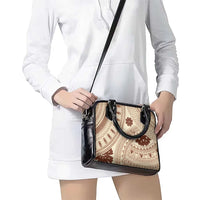 Bula Fiji Classic Masi Tapa Shoulder Handbag Vintage Beige LT7 - Polynesian Pride
