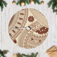 Bula Fiji Classic Masi Tapa Tree Skirt Vintage Beige LT7 Casual Beige - Polynesian Pride