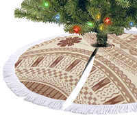 Bula Fiji Classic Masi Tapa Tree Skirt Vintage Beige LT7 - Polynesian Pride