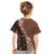 Bula Fiji Kid T Shirt Tribal Masi Tapa - Brown LT7 - Polynesian Pride