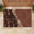 Bula Fiji Rubber Doormat Tribal Masi Tapa - Brown LT7 - Polynesian Pride