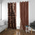 Bula Fiji Window Curtain Tribal Masi Tapa - Brown LT7 With Grommets Brown - Polynesian Pride