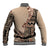 Bula Fiji Baseball Jacket Tribal Masi Tapa - Beige LT7 - Polynesian Pride