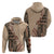 Bula Fiji Hoodie Tribal Masi Tapa - Beige LT7 - Polynesian Pride