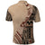 Bula Fiji Polo Shirt Tribal Masi Tapa - Beige LT7 - Polynesian Pride