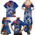 Guam Christmas Family Matching Summer Maxi Dress and Hawaiian Shirt Turtle Mix Tapa Felis Pasgua LT7 - Polynesian Pride