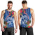 Guam Christmas Men Tank Top Turtle Mix Tapa Felis Pasgua LT7 - Polynesian Pride