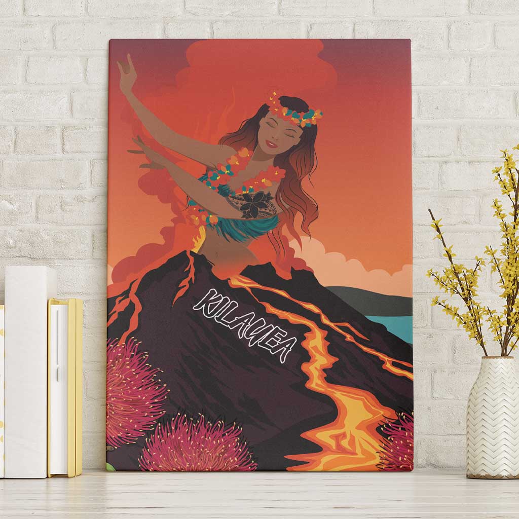 Hawaii Kilauea Volcano Canvas Wall Art Pele Goddess