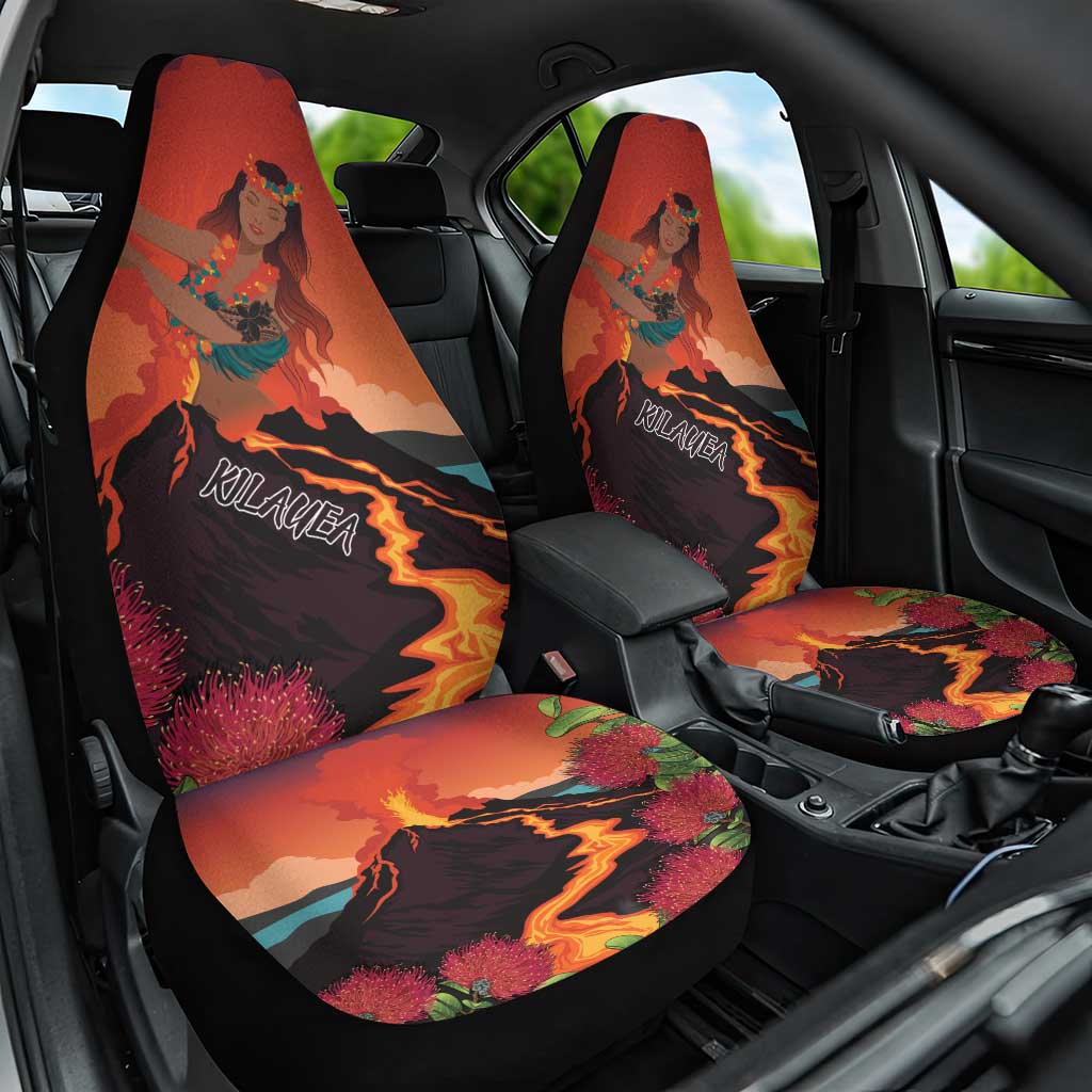 Hawaii Kilauea Volcano Car Seat Cover Pele Goddess LT7 One Size Colorful - Polynesian Pride