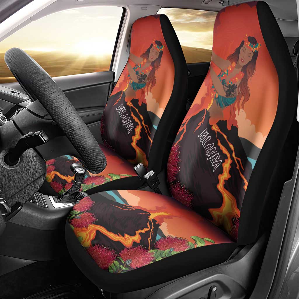 Hawaii Kilauea Volcano Car Seat Cover Pele Goddess LT7 - Polynesian Pride