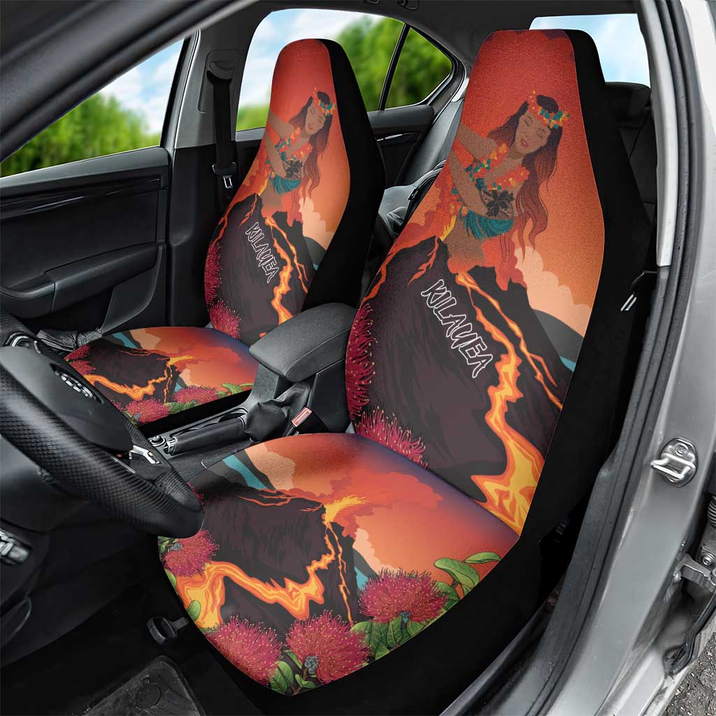 Hawaii Kilauea Volcano Car Seat Cover Pele Goddess LT7 - Polynesian Pride