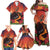 Hawaii Kilauea Volcano Family Matching Off Shoulder Maxi Dress and Hawaiian Shirt Pele Goddess