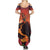 Hawaii Kilauea Volcano Family Matching Summer Maxi Dress and Hawaiian Shirt Pele Goddess