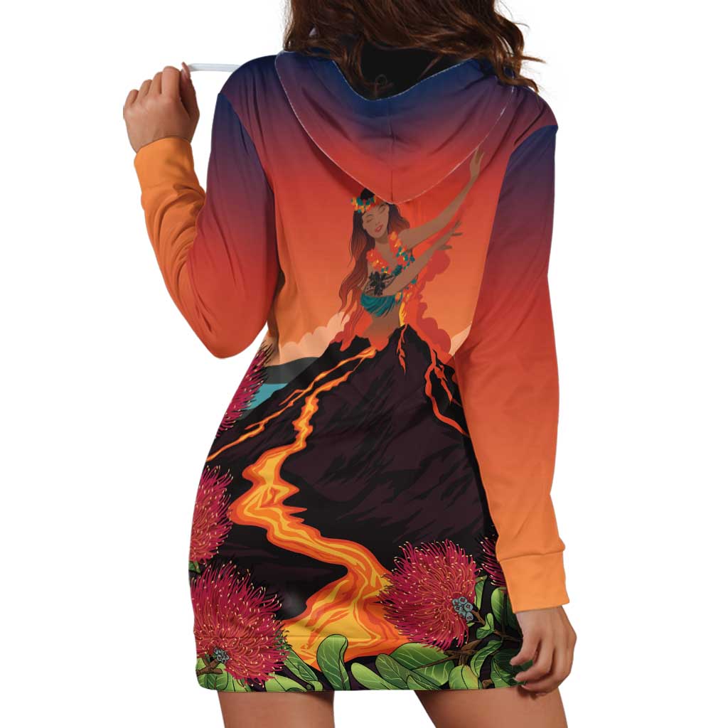 Hawaii Kilauea Volcano Hoodie Dress Pele Goddess LT7 - Polynesian Pride