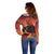 Hawaii Kilauea Volcano Off Shoulder Sweater Pele Goddess