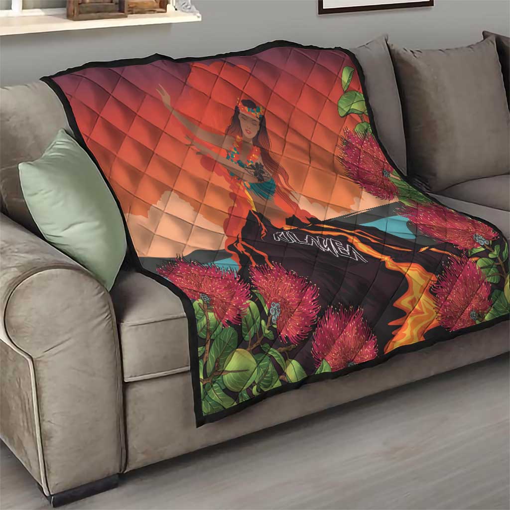 Hawaii Kilauea Volcano Quilt Pele Goddess LT7 - Polynesian Pride