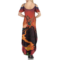 Hawaii Kilauea Volcano Summer Maxi Dress Pele Goddess LT7 - Polynesian Pride