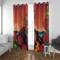 Hawaii Kilauea Volcano Window Curtain Pele Goddess LT7 With Grommets Colorful - Polynesian Pride