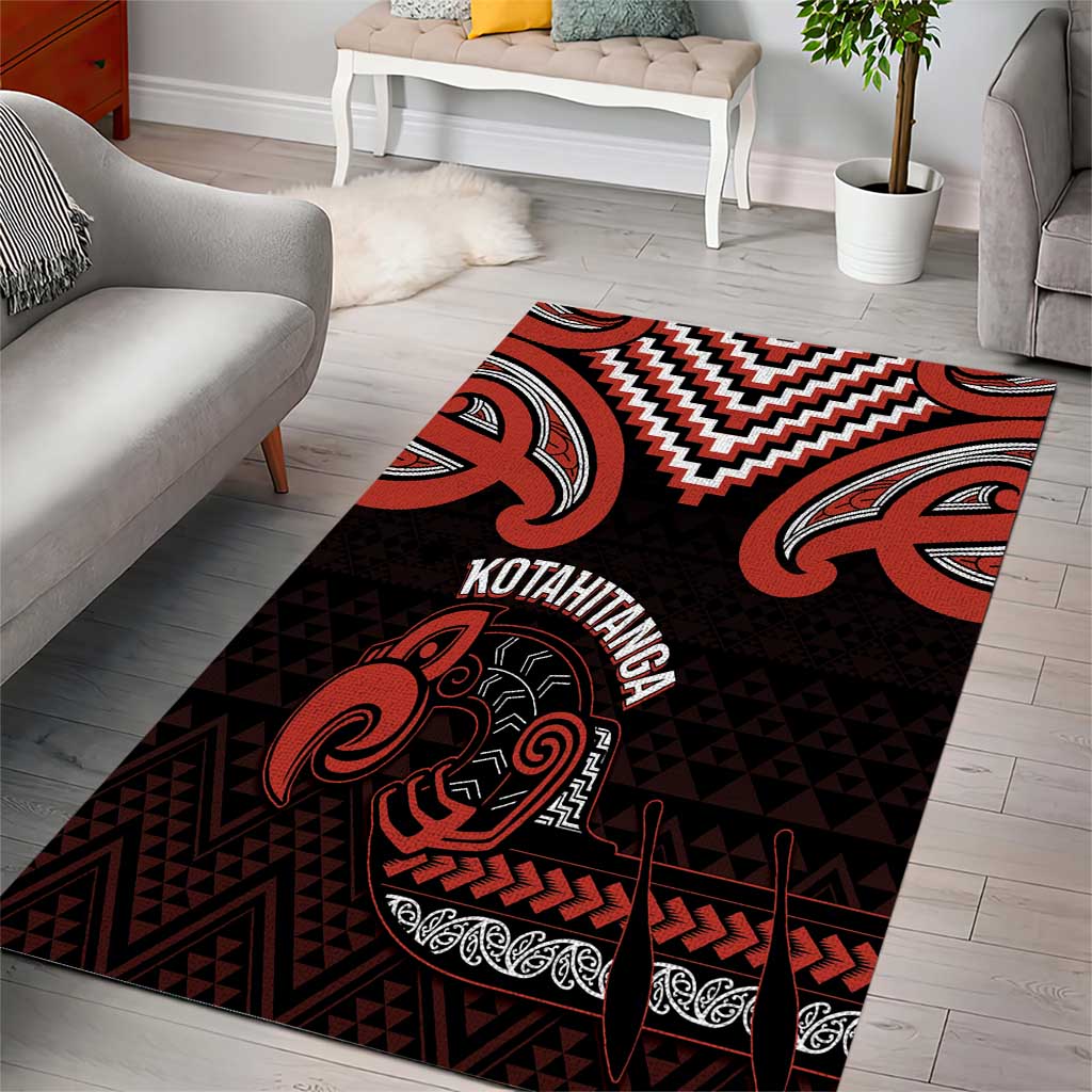 Maori Waitangi Area Rug Kotahitanga Poutama Mix Whakairo LT7 - Polynesian Pride