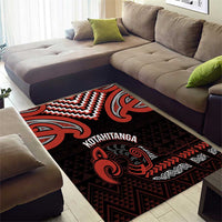 Maori Waitangi Area Rug Kotahitanga Poutama Mix Whakairo LT7 - Polynesian Pride