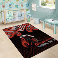 Maori Waitangi Area Rug Kotahitanga Poutama Mix Whakairo LT7 - Polynesian Pride