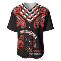 Maori Waitangi Baseball Jersey Kotahitanga Poutama Mix Whakairo LT7 Black - Polynesian Pride