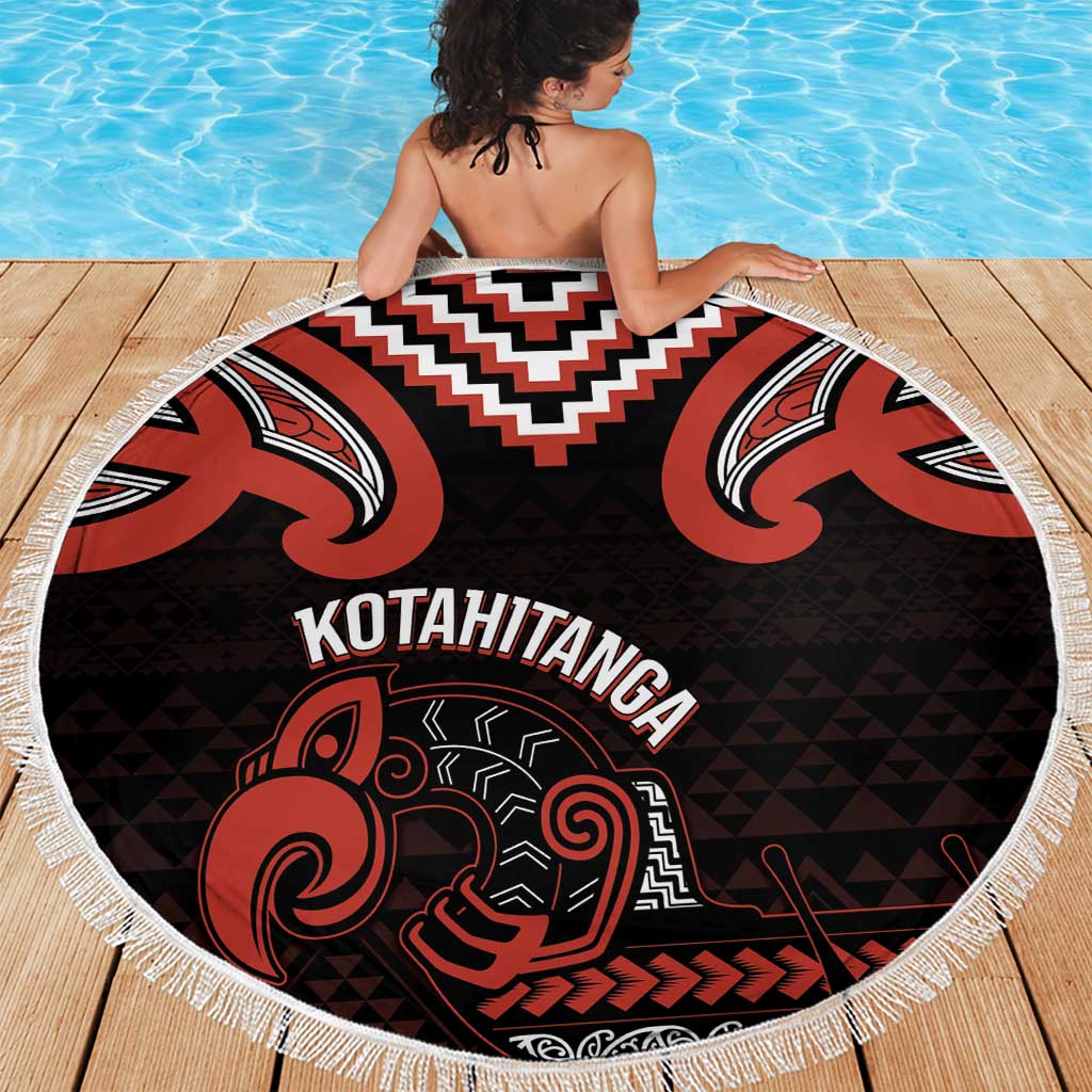 Maori Waitangi Beach Blanket Kotahitanga Poutama Mix Whakairo LT7 - Polynesian Pride