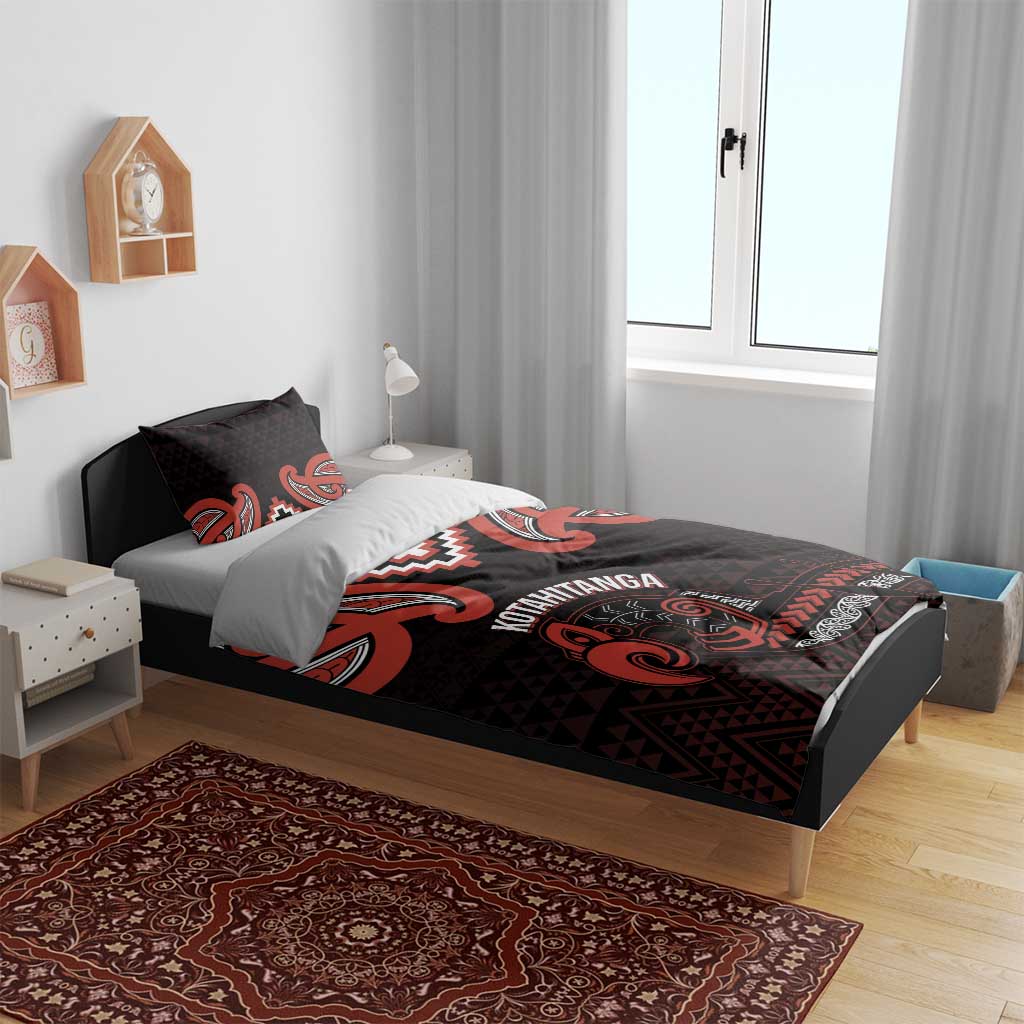 Maori Waitangi Bedding Set Kotahitanga Poutama Mix Whakairo LT7 - Polynesian Pride