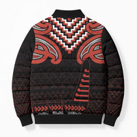 Maori Waitangi Bomber Puffer Jacket Kotahitanga Poutama Mix Whakairo LT7 - Polynesian Pride