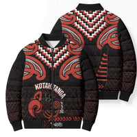 Maori Waitangi Bomber Puffer Jacket Kotahitanga Poutama Mix Whakairo LT7 - Polynesian Pride