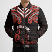 Maori Waitangi Bomber Puffer Jacket Kotahitanga Poutama Mix Whakairo LT7 - Polynesian Pride