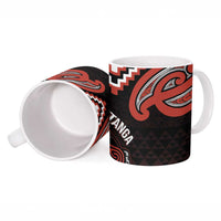 Maori Waitangi Ceramic Mug Kotahitanga Poutama Mix Whakairo LT7 - Polynesian Pride