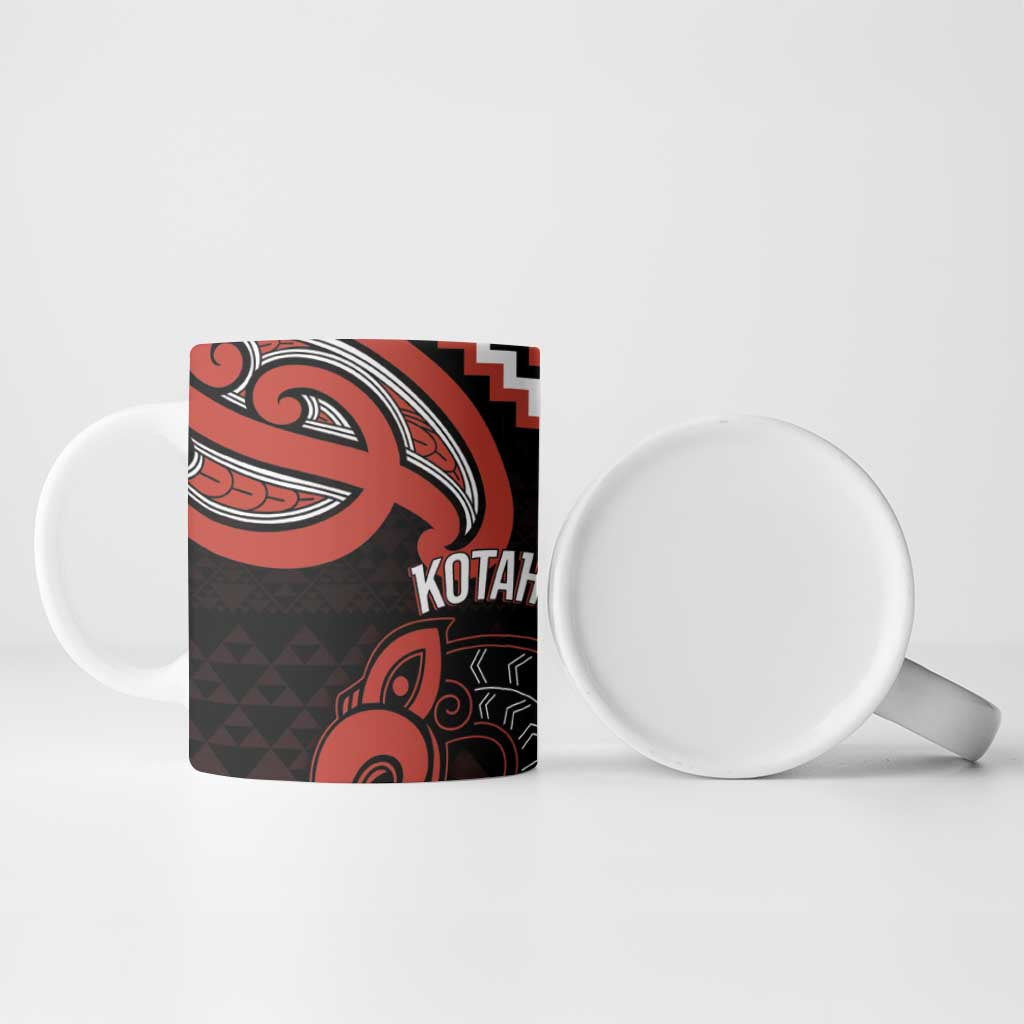 Maori Waitangi Ceramic Mug Kotahitanga Poutama Mix Whakairo LT7 - Polynesian Pride