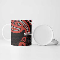 Maori Waitangi Ceramic Mug Kotahitanga Poutama Mix Whakairo LT7 - Polynesian Pride