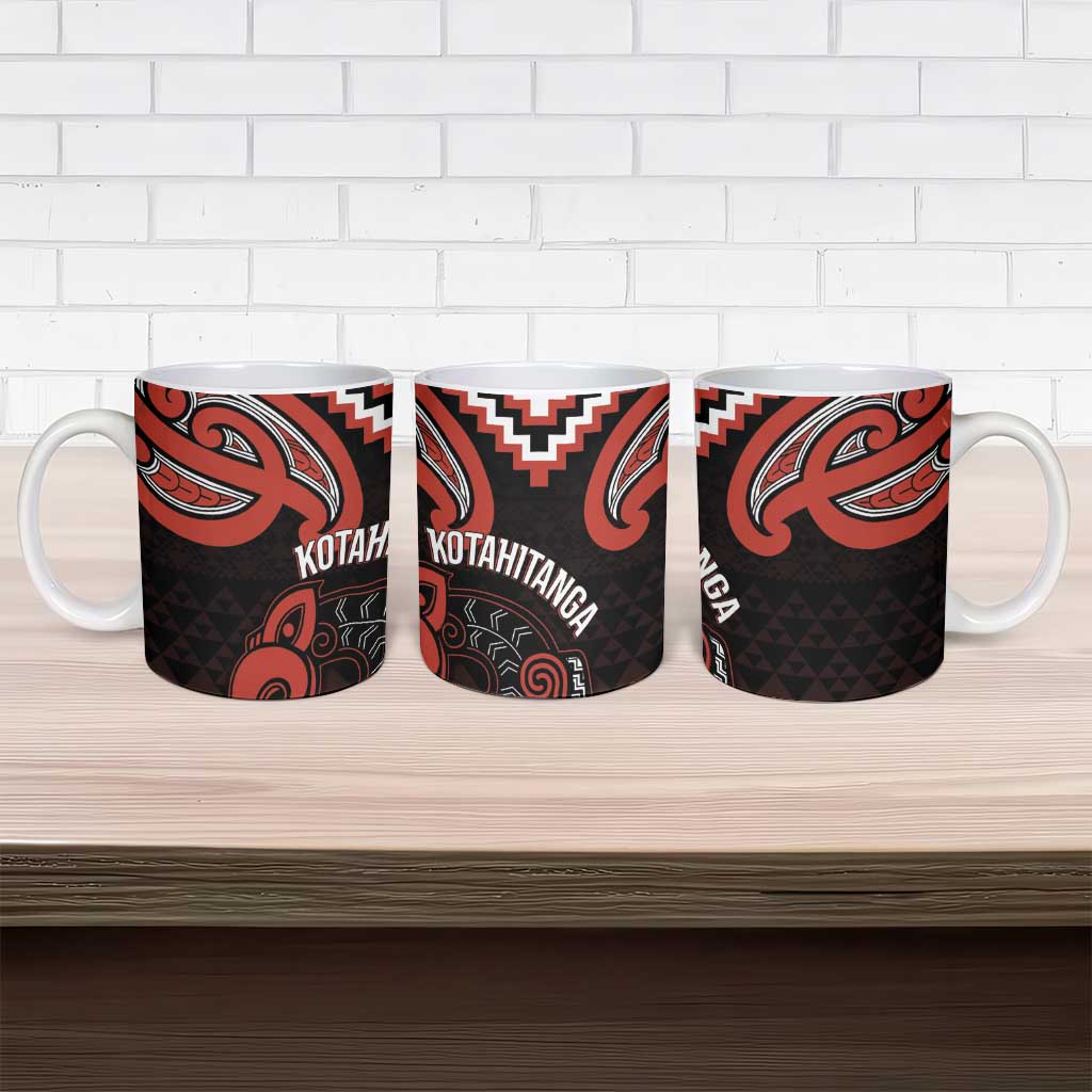 Maori Waitangi Ceramic Mug Kotahitanga Poutama Mix Whakairo LT7 - Polynesian Pride