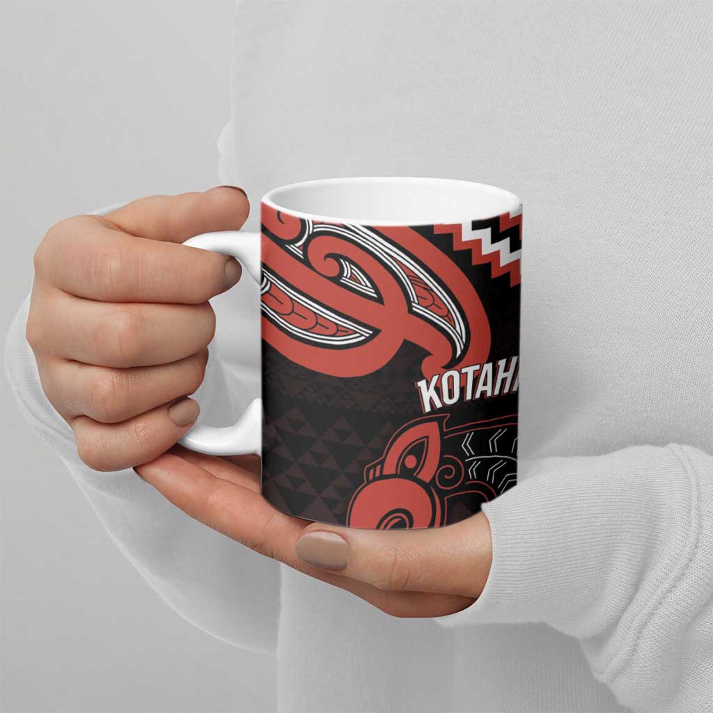 Maori Waitangi Ceramic Mug Kotahitanga Poutama Mix Whakairo LT7 - Polynesian Pride