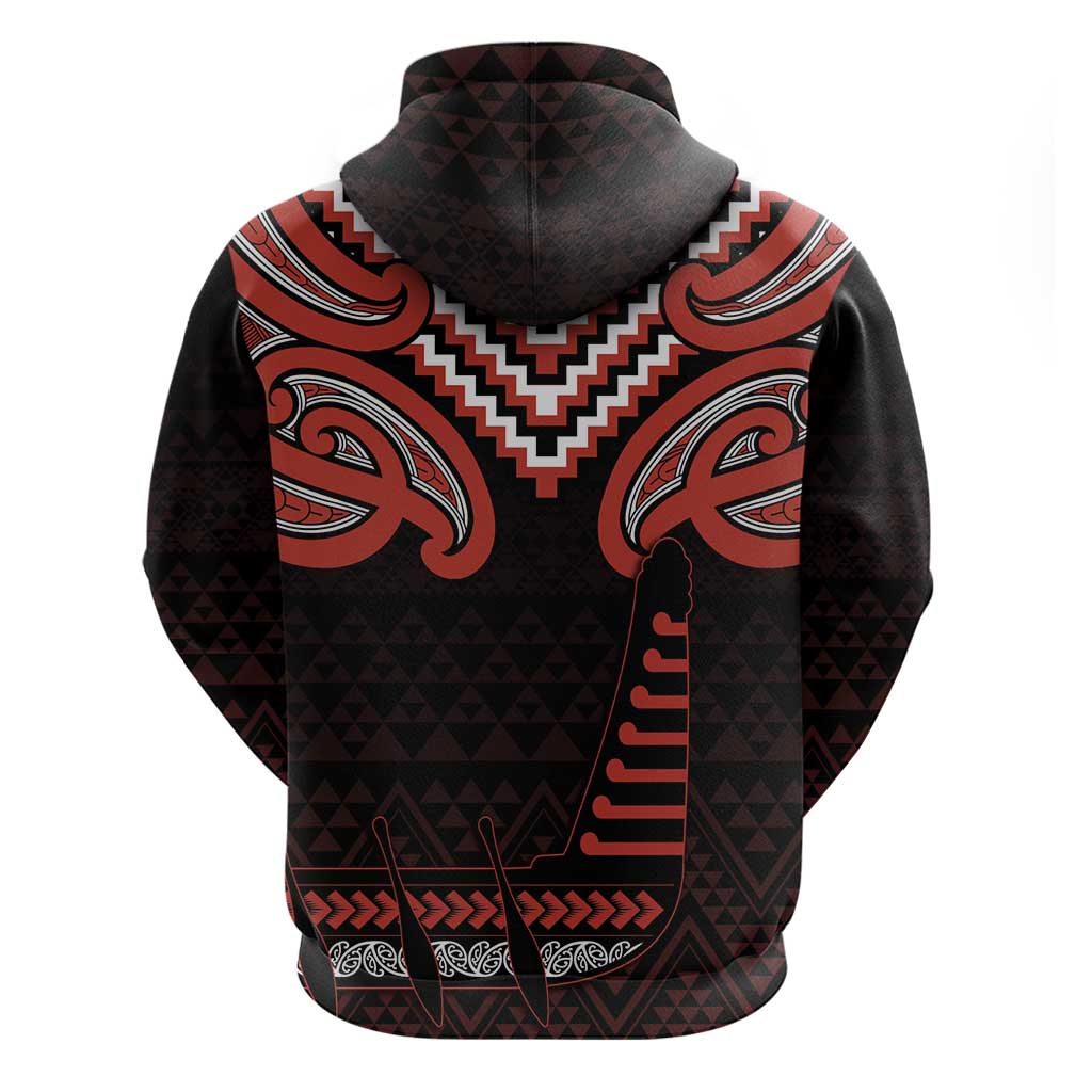 Maori Waitangi Hoodie Kotahitanga Poutama Mix Whakairo LT7 - Polynesian Pride