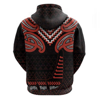 Maori Waitangi Hoodie Kotahitanga Poutama Mix Whakairo LT7 - Polynesian Pride