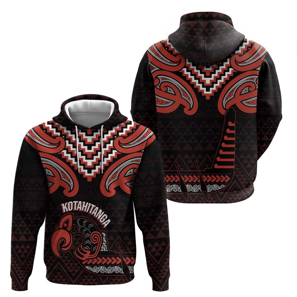 Maori Waitangi Hoodie Kotahitanga Poutama Mix Whakairo LT7 - Polynesian Pride