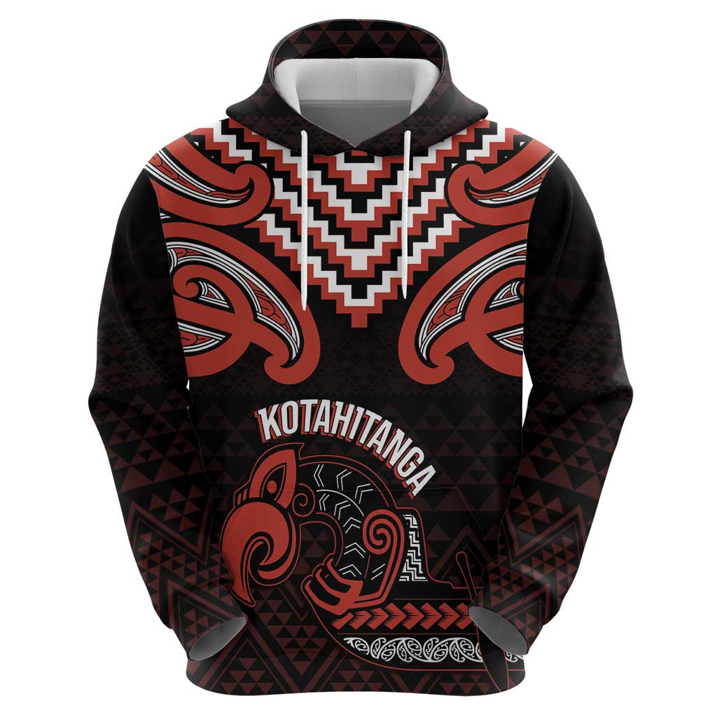 Maori Waitangi Hoodie Kotahitanga Poutama Mix Whakairo LT7 - Polynesian Pride