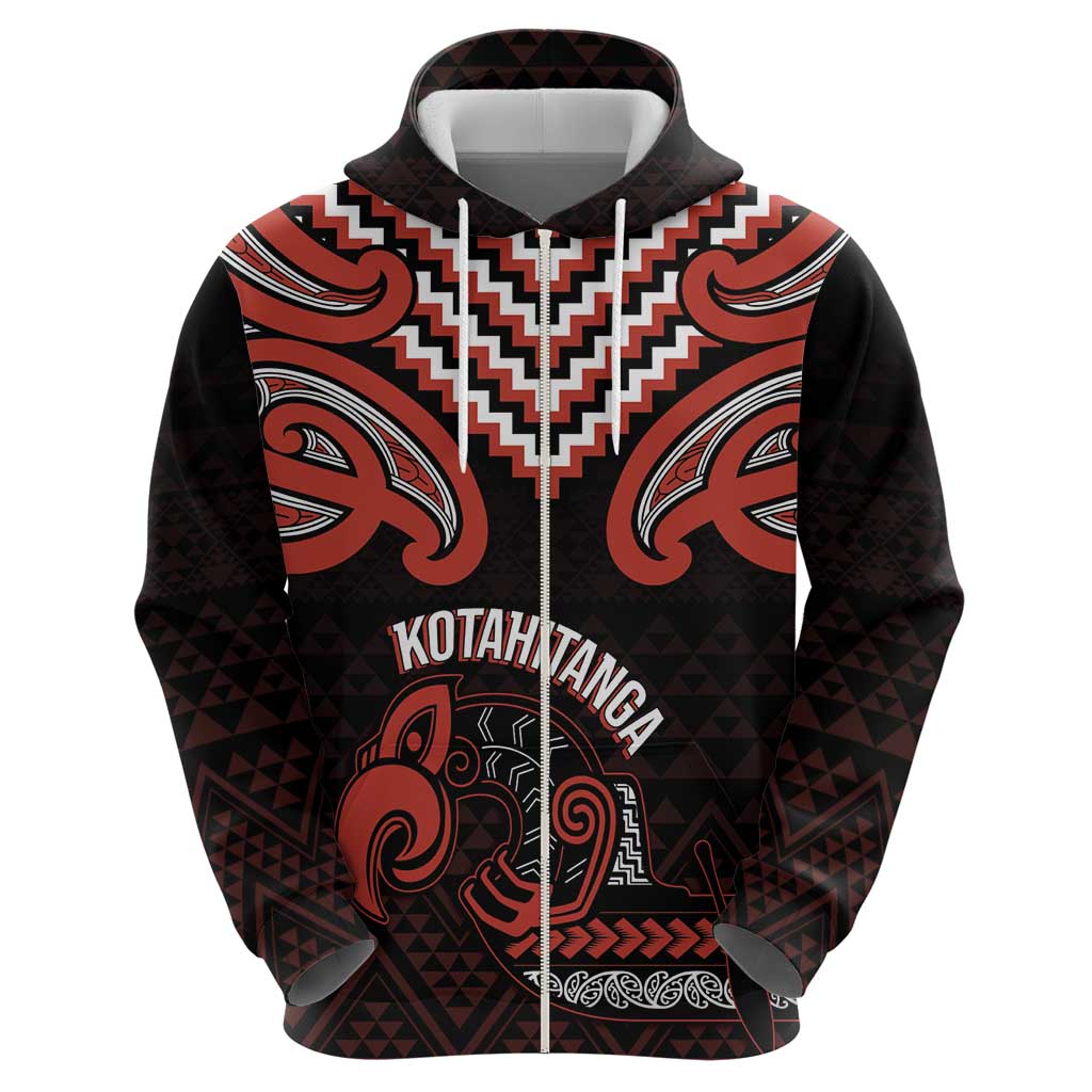 Maori Waitangi Hoodie Kotahitanga Poutama Mix Whakairo LT7 - Polynesian Pride