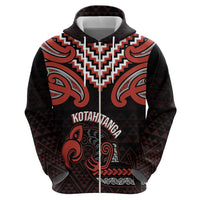 Maori Waitangi Hoodie Kotahitanga Poutama Mix Whakairo LT7 - Polynesian Pride