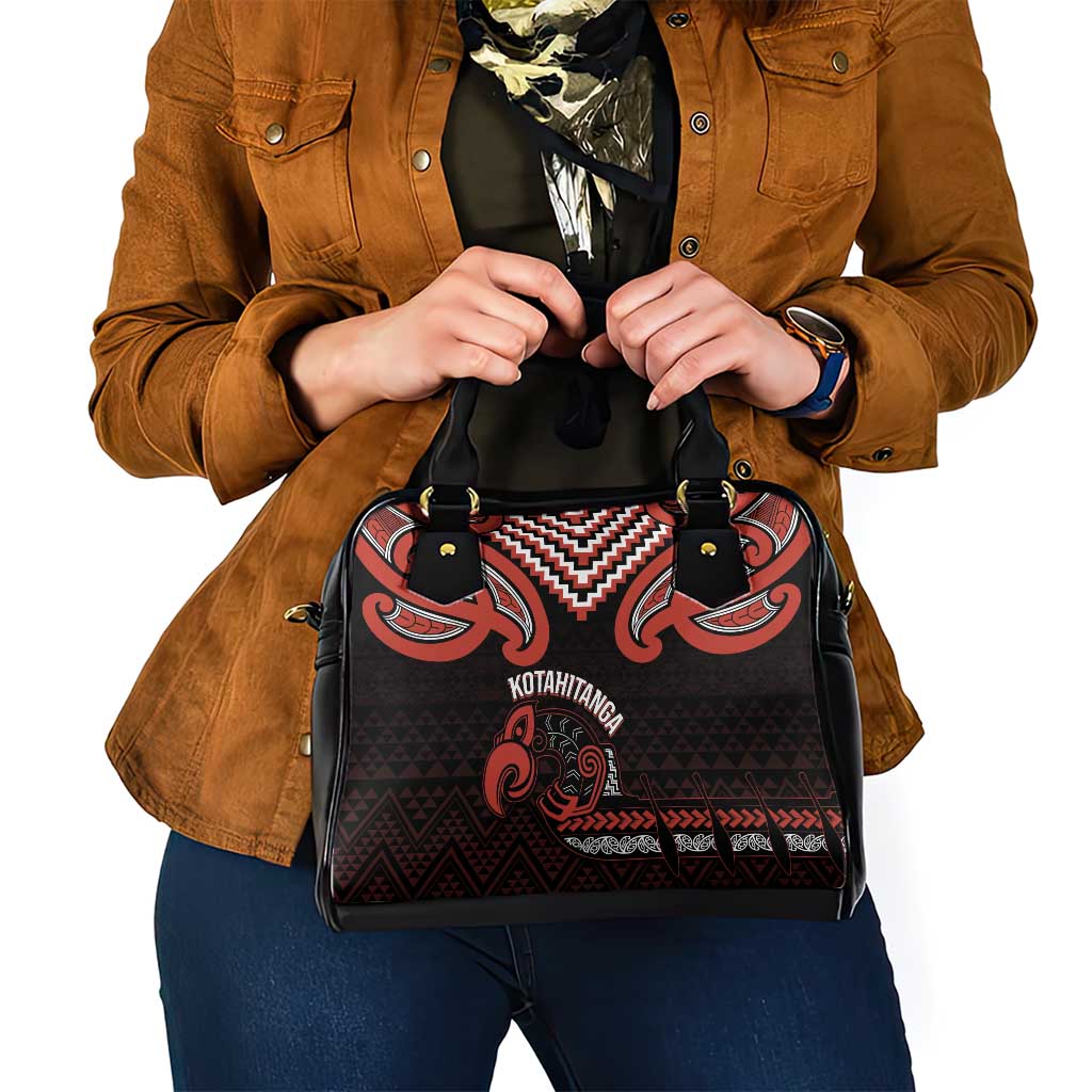 Maori Waitangi Shoulder Handbag Kotahitanga Poutama Mix Whakairo LT7 - Polynesian Pride